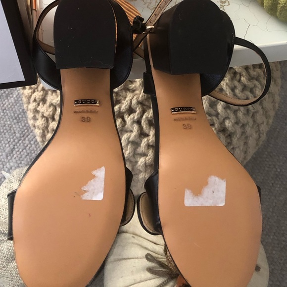 Gucci Leather mid-heel sandal size 39 - Picture 4 of 7